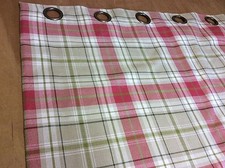 Rideaux à oeillets doublés tartan Voyage Berridale cousus main, les 6 couleurs