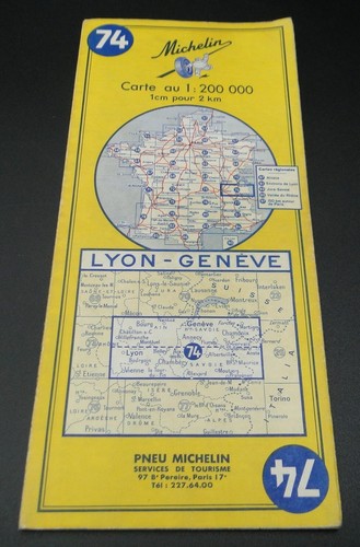 Ancienne carte routière - ancienne,