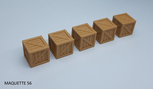 Lot moyennes caisses bois - ho,