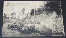 CPA 1915 GUERRE 14-18 BATAILLE MARNE MAURUPT CAISSON MUNITIONS ATTEINT PAR OBUS