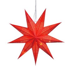 LED Étoile de Noël Étoile en Papier Pliable 10 De L'Avent Plié Etoile Rouge
