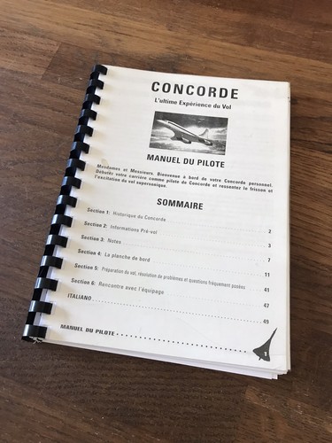 Concorde manuel pilotage - concorde,