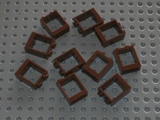 10 x Fenetre LEGO RedBrown
