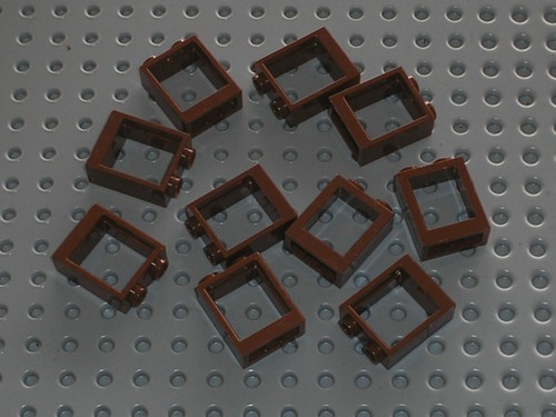 Fenetre lego redbrown - x,