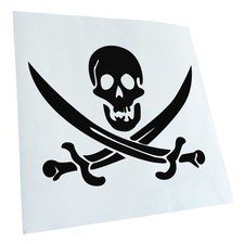 Autocollant Pirate Crâne