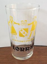 Verre à bière ancien collector : LA LORRAINE XERTIGNY-VOSGES