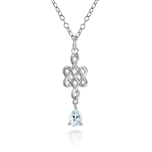 Argent sterling topaze bleu - argent,