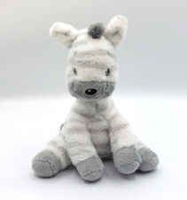 Peluche doudou zèbre blanc
