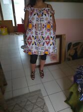 robe en tissu wax 100% coton