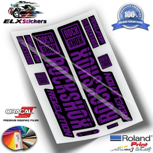 Autocollants fluor fourche - autocollants,