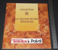 CATALOGUE 1991 VOITURES MINIATURES TONKA POLISTIL FERRARI PORSCHE JAGUAR MGA