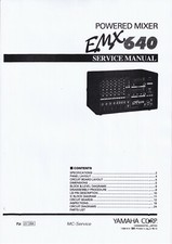 Service Manuel D'Instructions pour Yamaha EMX-640