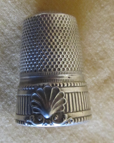 Ancien dé coudre argent - ancien, à