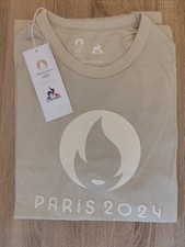 NEUF : Tee-Shirt Jeux Olympiques JO de Paris 2024 - Blanc L - Logo officiel 