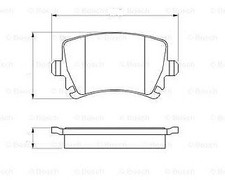 JEU PLAQUETTES FREIN ARRIERE