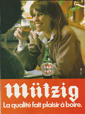 Publicité ancienne bière