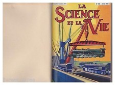SCIENCE ET VIE reliure 1931 N°163/164/165/166/167/168/169/170/171/172/173/174 TB
