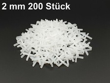 Croisillon 200 Pièces 2 MM Fugenabstandshalter Croix de Carrelage Écarteur