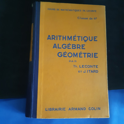Arithmétique algèbre - arithmétique,