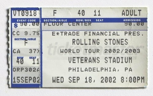 Billet concert ticket stub the - billet,