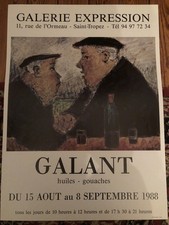 Affiche Exposition GALANT
