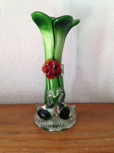 Sublime vase avec cygnes - avec, en