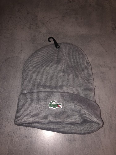 Bonnet unisexe lacoste gris - unisexe,