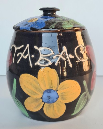 Ancien pot tabac - en, poterie