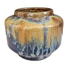 Ancien Vase En Grès Flammé