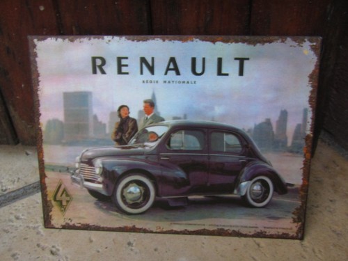 Plaque métal reproduction