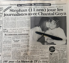 journal France Soir Du 26 mai 1984 Chantal Goya joue les journalistes