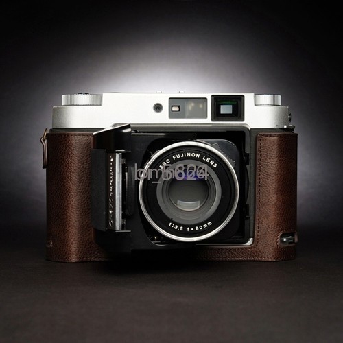 Cowhide camera half case for - half,