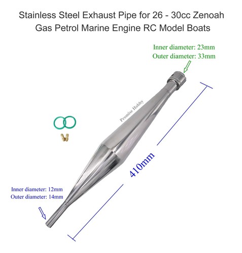 Stainless steel exhaust - stainless,