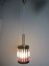 LUMINAIRE SUSPENSION VINTAGE LUSTRE DESIGN ANCIEN    (Décoretout31)