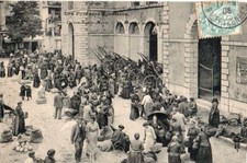 64 CPA ANIMEE 1905  OLORON SAINTE MARIE  LE MARCHE AUX LEGUMES