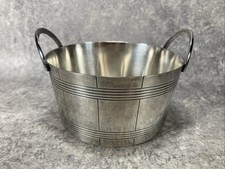 Panier en métal argenté