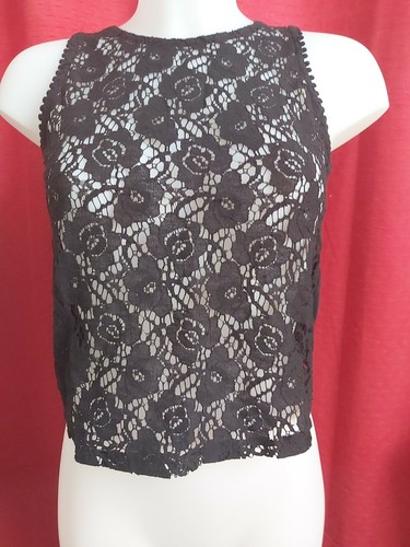 Undiz top noir aspect fait - fait, au