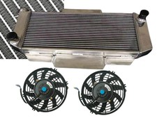 3ROW Aluminium Radiateur+Fans Pour 1976-1983 FORD FIESTA I MK1 1.3/1.6 XR2 MT