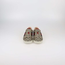 Gucci Beige GG Supreme Web Ace Sneakers