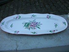 PLAT  A POISSON   vintage  EN FAIENCE LUNEVILLE   KG   modèle   REVERBERE