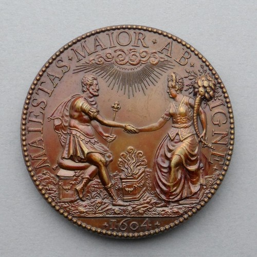 Médaille bronze henri iv - médaille, bronze,