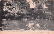 95 ENGHIEN LES BAINS LES BORDS DU LAC LES CYGNES