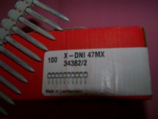 180 pointe,clous X-DNI 47mx  pour DX avec chargeur  pointe de 47 MM.