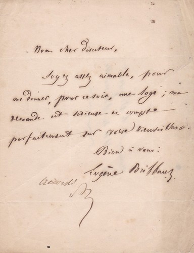 S eugène briffault - l.a.s.,