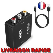 Commutateur AV Vers HDMI HD RCA Convertisseur Audio Vidéo Prise Connecteur Outil