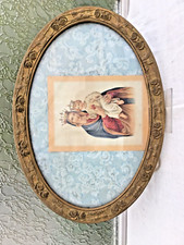 Cadre doré ancien ovale Art