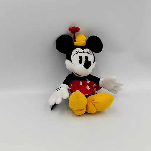 Peluche minnie rouge pois - rouge,