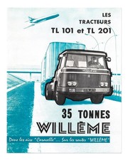 Affiche vintage camion et