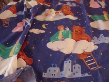 coupon tissu  Bonne nuit les petits   " NICOLAS ET PIMPRENELLE  "  89 X 180  cm