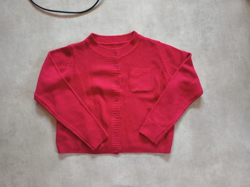 Gilet cardigan rouge vif - , neuf